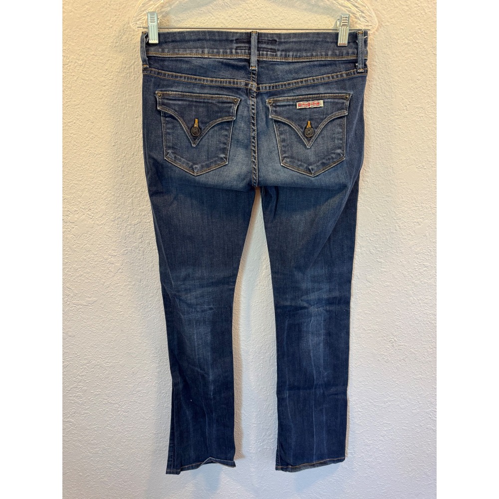 Hudson Jeans Womens Dark Wash Double Button Flap Pocket Straight Leg Denim USA - Picture 6 of 12